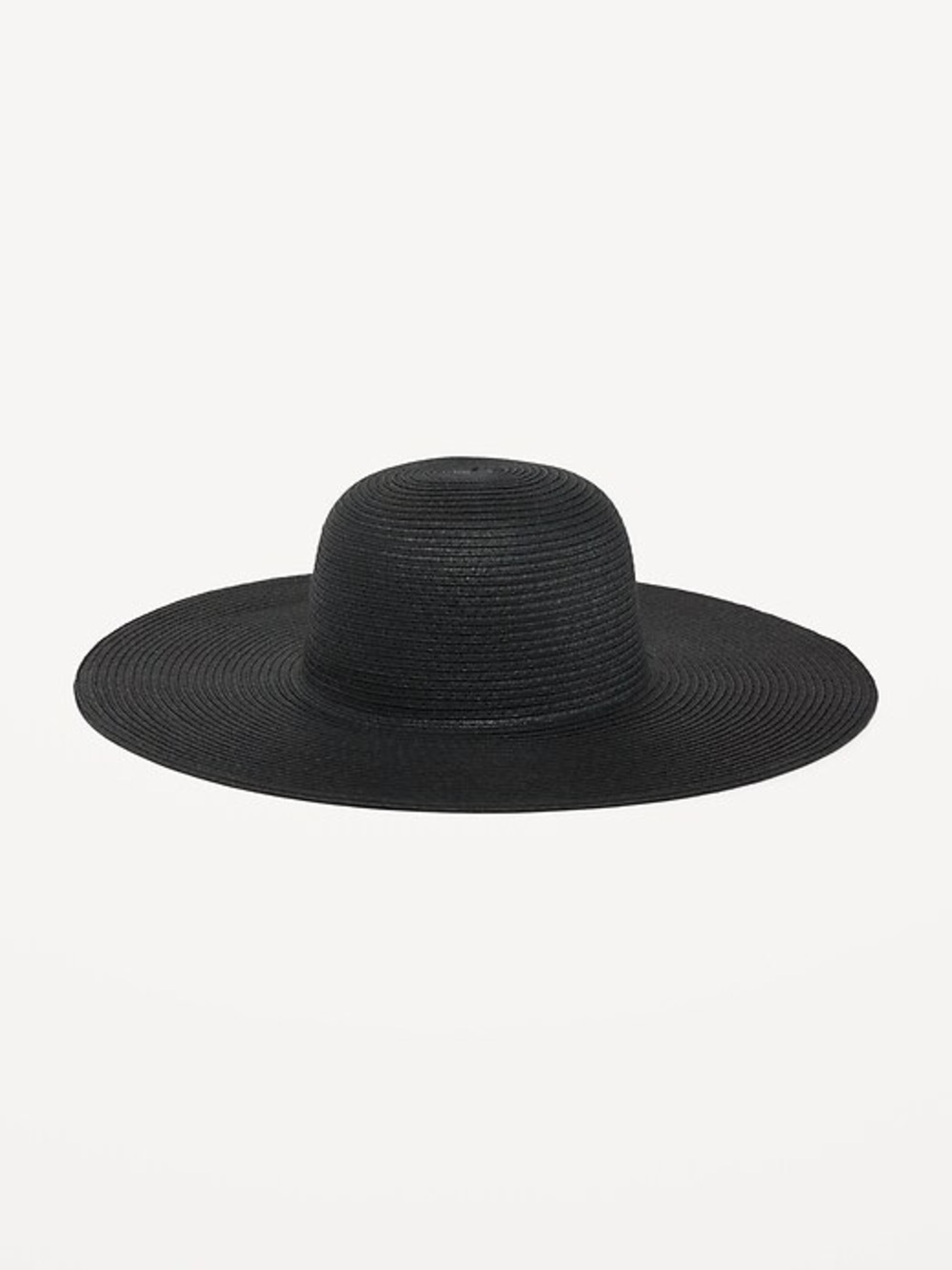 Wide Brim Black Sun Hat